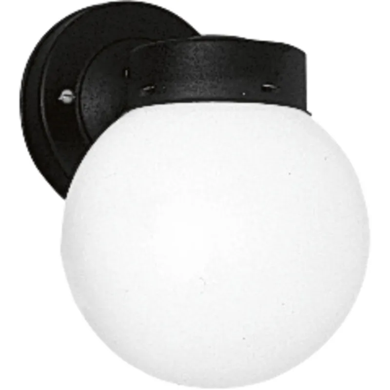 One-Light 6" Glass Globe Outdoor Wall Lantern — Progress Lighting LED Wall Lights  