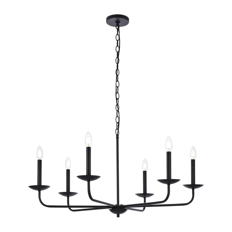 LD812D36BK — Elegant Lighting LED Pendant Lights 240.0W 