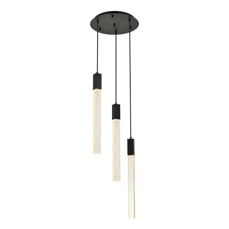 2067D16BK — Elegant Lighting LED Pendant Lights 9.0W 