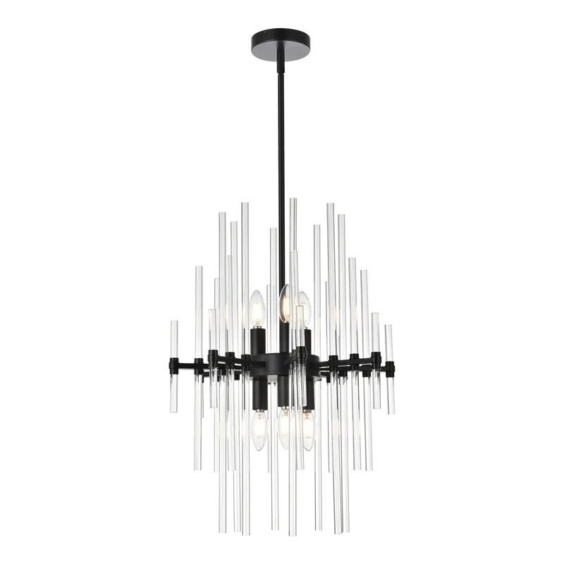 2502D17BK — Elegant Lighting LED Pendant Lights 240.0W 