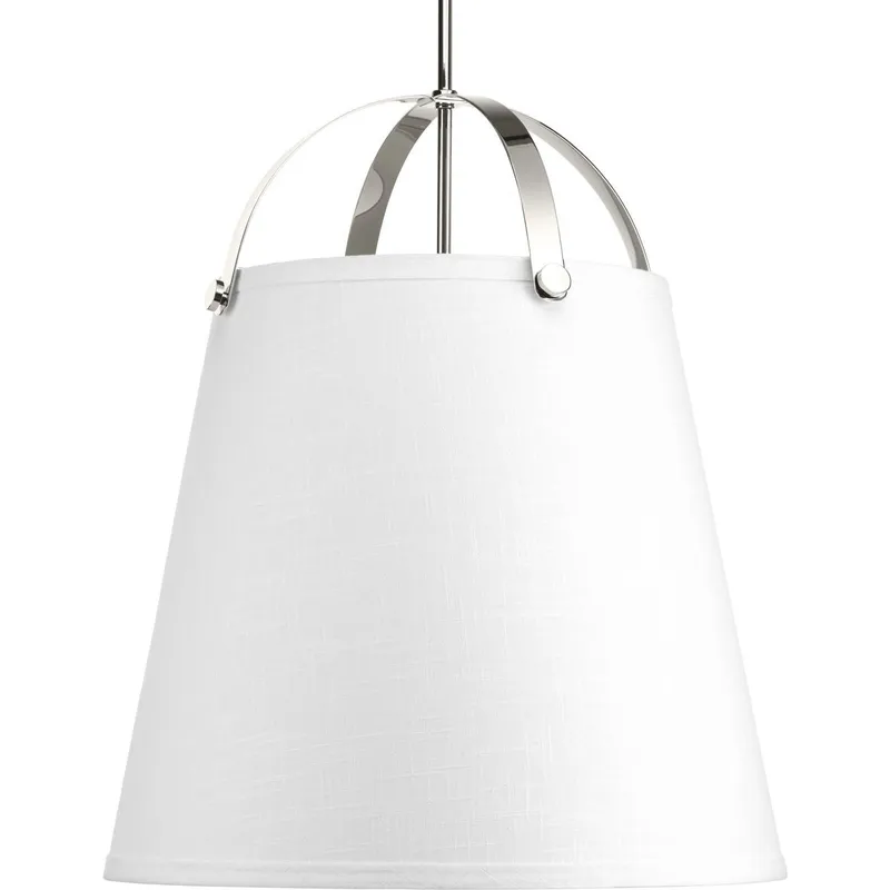 Galley Collection Three-Light Linen Shade Pendant Light — Progress Lighting LED Landscape Lights  