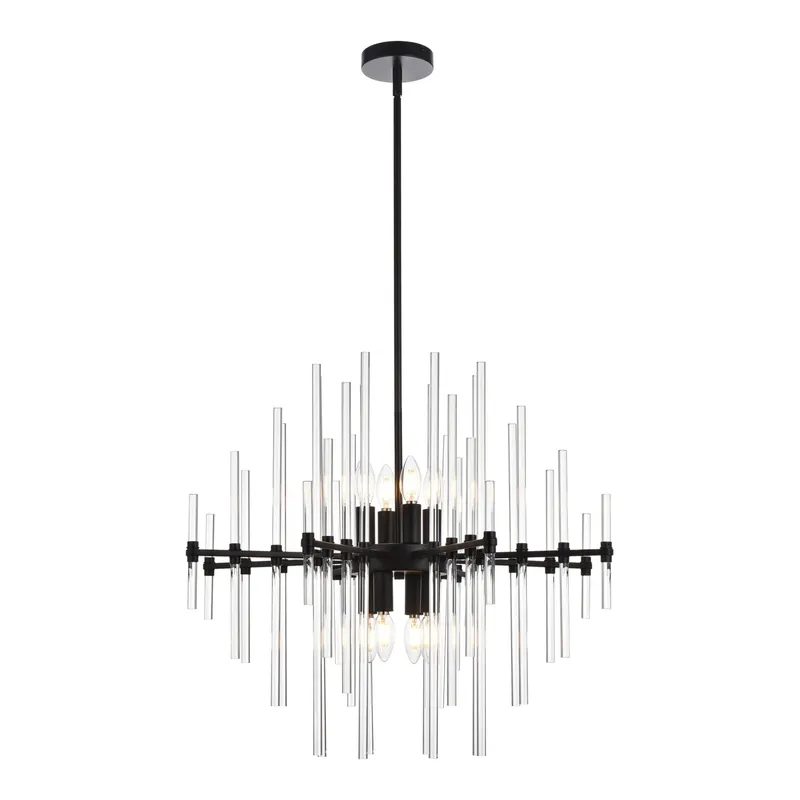 2502D27BK — Elegant Lighting LED Pendant Lights 320.0W 