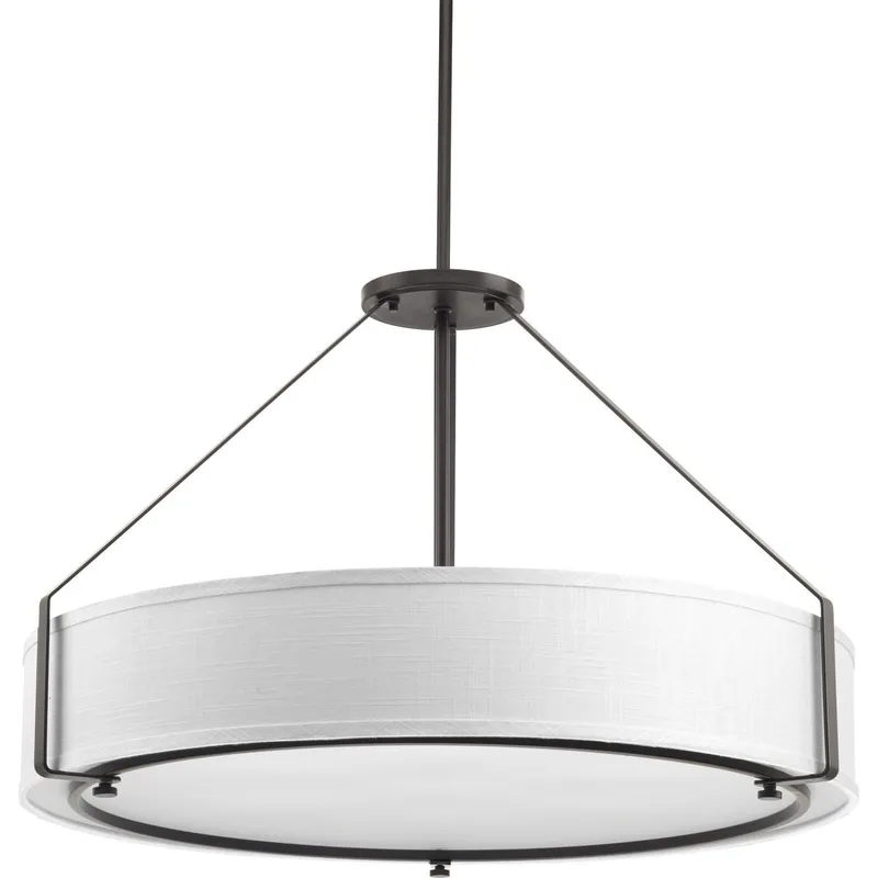 Ratio Collection Six-Light Fabric Shade Pendant Light — Progress Lighting LED Landscape Lights  