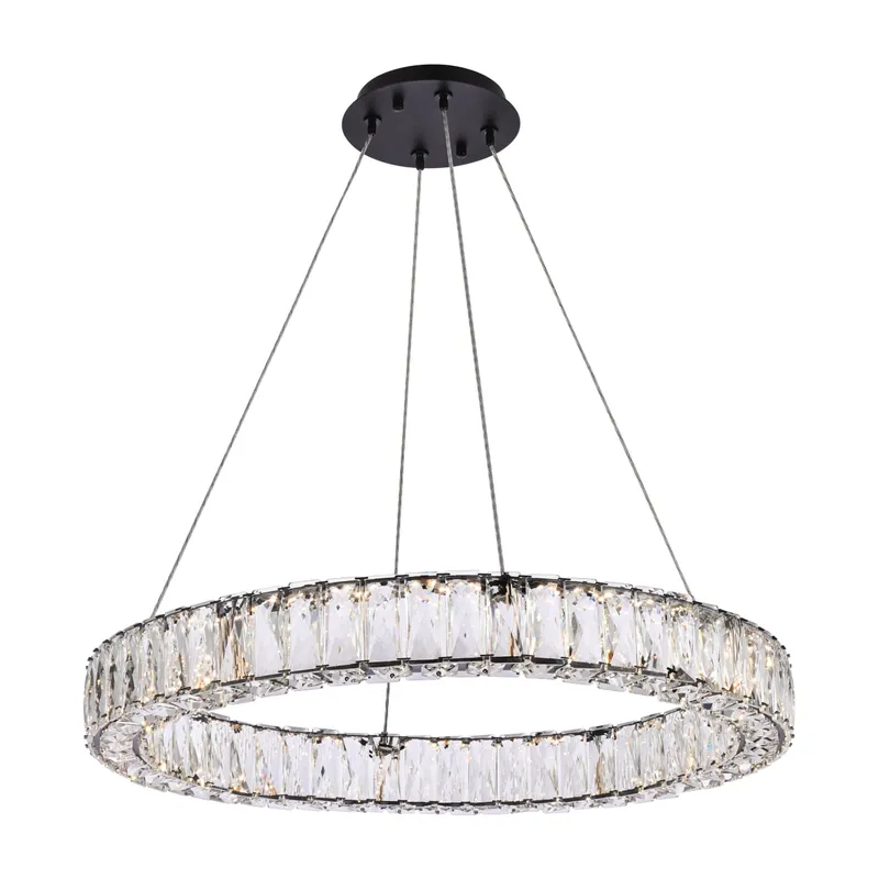 3503D26BK — Elegant Lighting LED Pendant Lights  