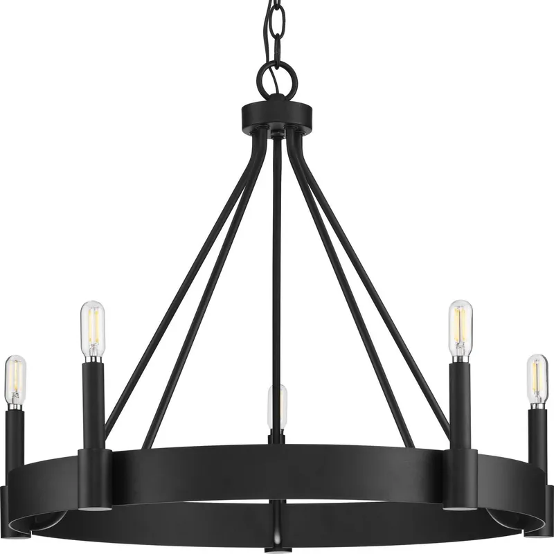 Breckenridge Collection Five-Light Chandelier — Progress Lighting LED Landscape Lights  