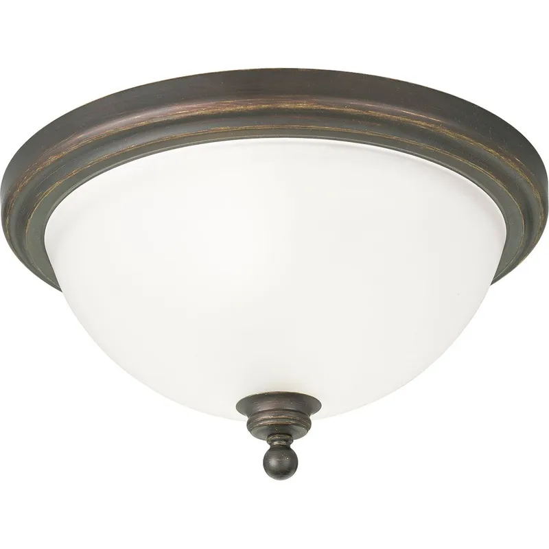 Madison Collection Two-Light 15-3/4" Close-to-Ceiling — Progress Lighting LED Post Top Lights  