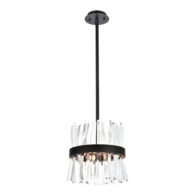 6200D12BK — Elegant Lighting LED Pendant Lights 120.0W 