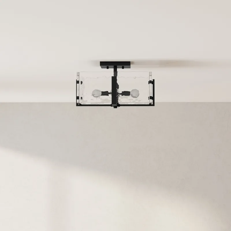 Rivera Collection Four-Light 13 in. Flush Mount — Progress Lighting LED Post Top Lights  