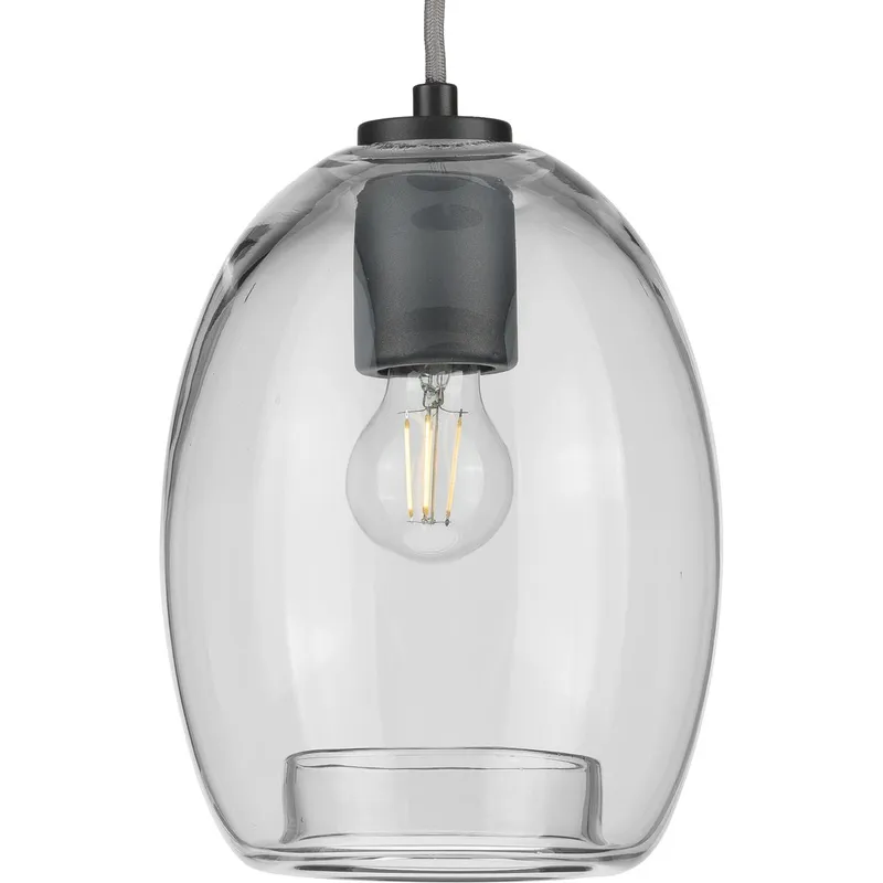 Caisson Collection One-Light Clear Glass Pendant Light — Progress Lighting LED Landscape Lights  