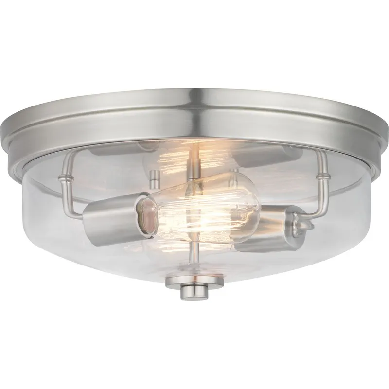 Blakely Collection Two-Light 13-5/8" Flush Mount — Progress Lighting LED Post Top Lights  