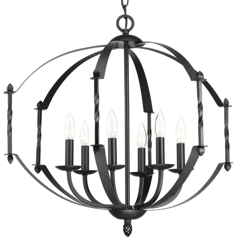 Greyson Collection Six-Light Chandelier — Progress Lighting LED Landscape Lights  