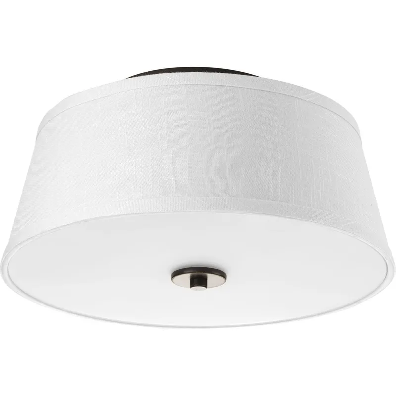 Arden Collection Two-Light 14" Flush Mount — Progress Lighting LED Post Top Lights  