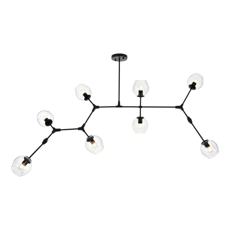 1712G74BK — Elegant Lighting LED Pendant Lights 320.0W 