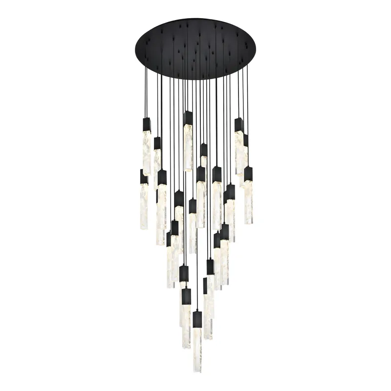 2089G42BK — Elegant Lighting LED Pendant Lights 162.5W 3000K