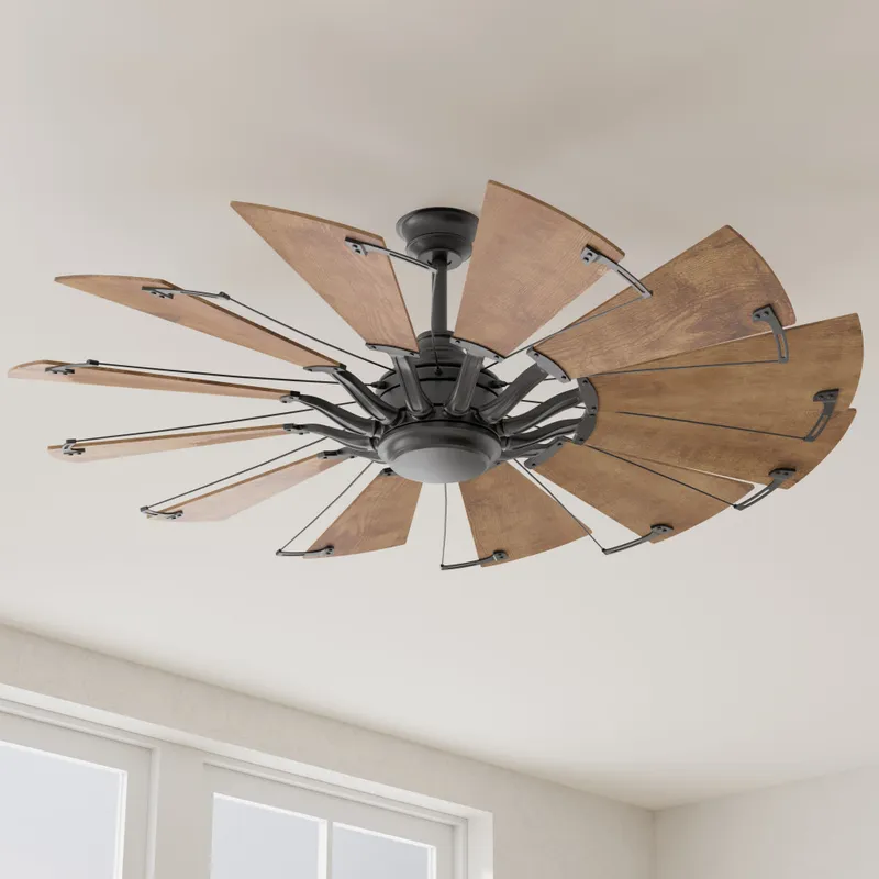 Springer Collection 60" Twelve-Blade 60" Ceiling Fan — Progress Lighting LED Lighting Accessories  