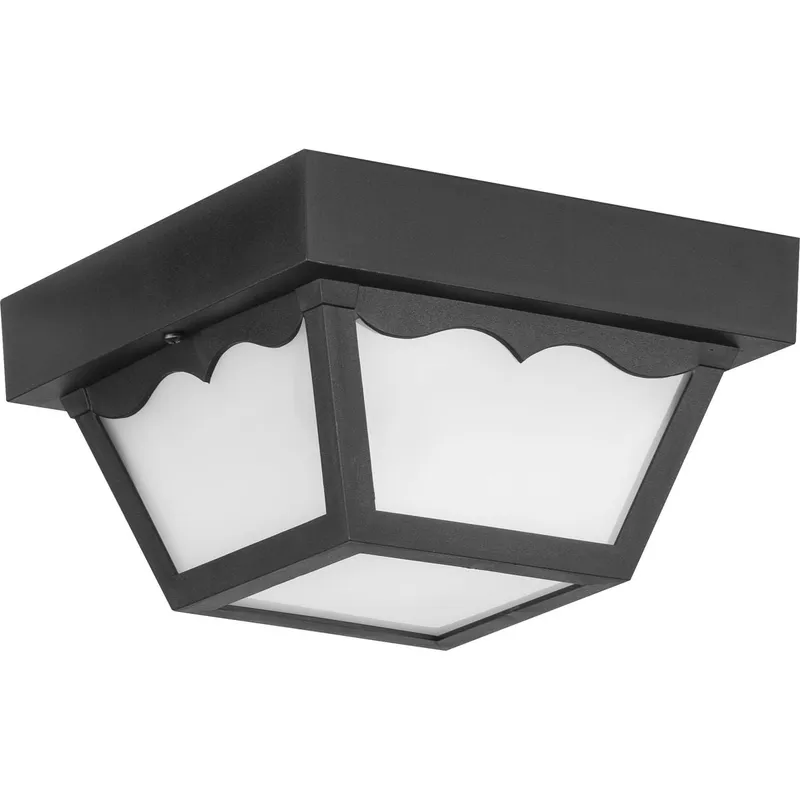 One-Light 8-1/4" Flush Mount for Indoor/Outdoor use — Progress Lighting LED Wall Lights  