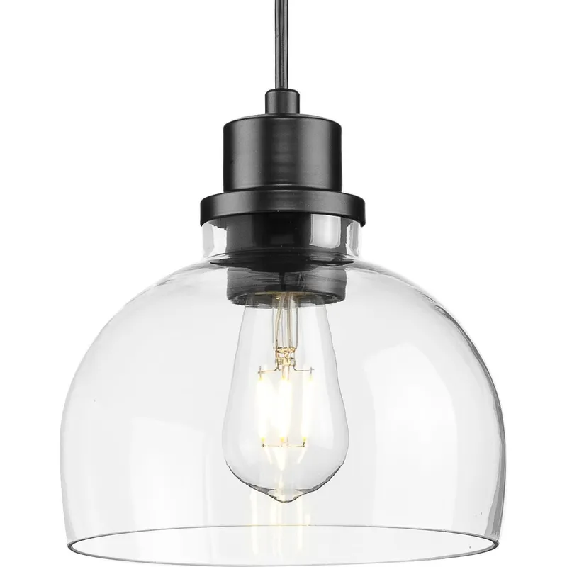 Garris Collection One-Light Clear Glass Mini-Pendant — Progress Lighting LED Landscape Lights  