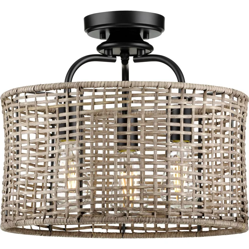 Lavelle Collection Three-Light Convertible Semi-Flush Ceiling or Hanging Pendant Light — Progress Lighting LED Landscape Lights  