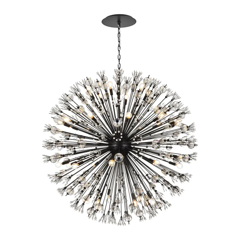 2550D50BK — Elegant Lighting LED Pendant Lights 40.0W 