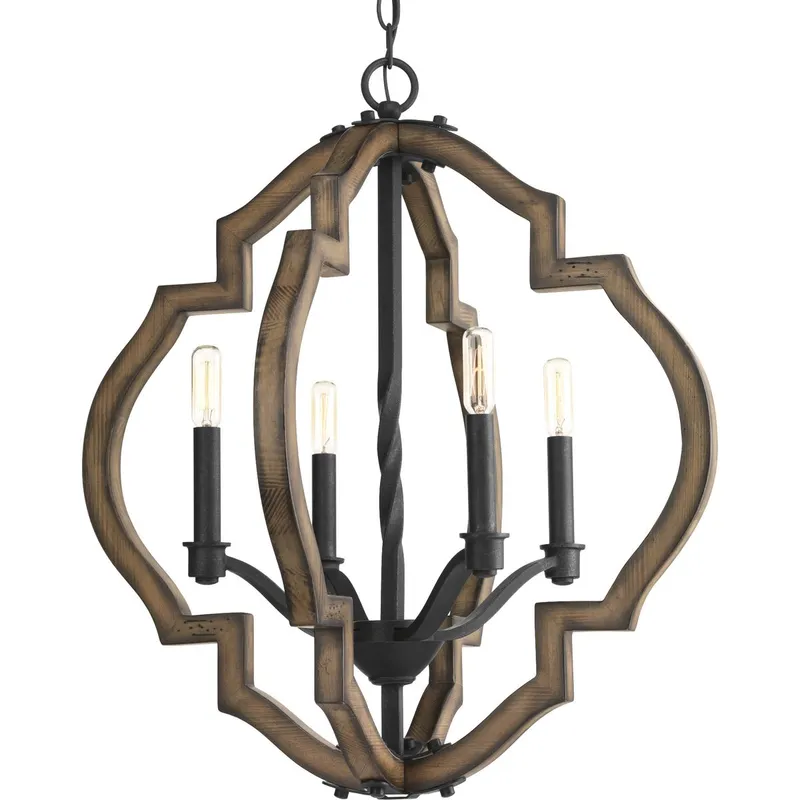 Spicewood Collection Four-Light Chandelier Light — Progress Lighting LED Landscape Lights  