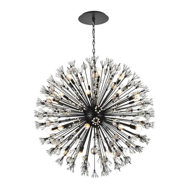 2550D44BK — Elegant Lighting LED Pendant Lights 40.0W 