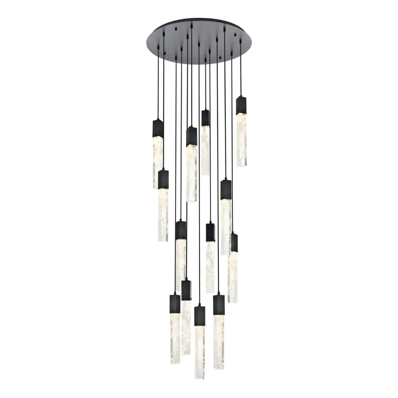 2089G30BK — Elegant Lighting LED Pendant Lights 84.5W 3000K