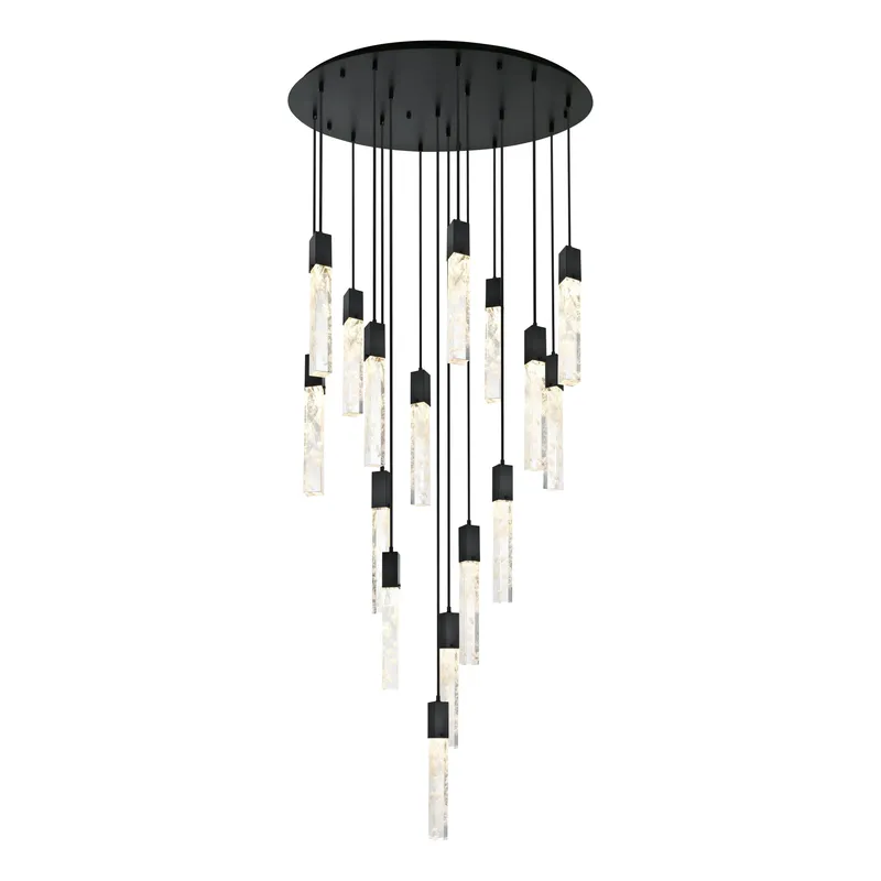 2089G36BK — Elegant Lighting LED Pendant Lights 104.0W 3000K