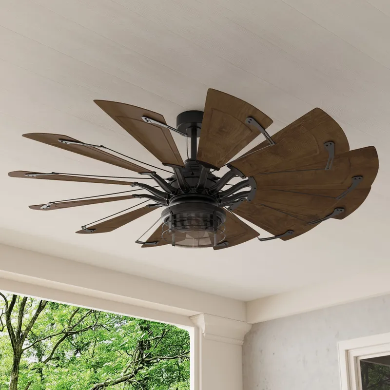 Springer II Collection 60-in Twelve-Blade Windmill Ceiling Fan — Progress Lighting LED Lighting Controls  