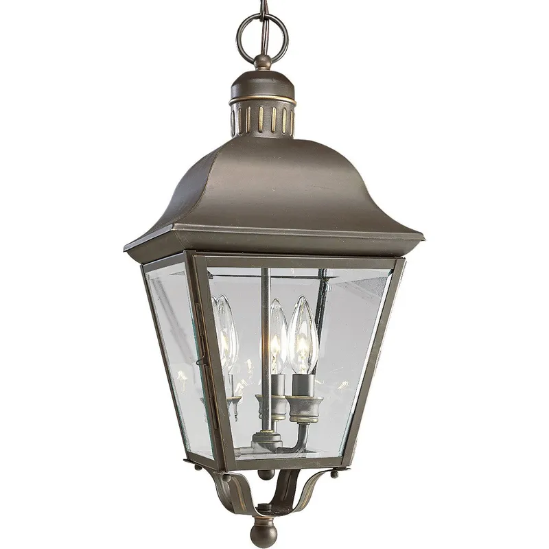 Andover Collection Three-Light Hanging Lantern — Progress Lighting LED Landscape Lights  