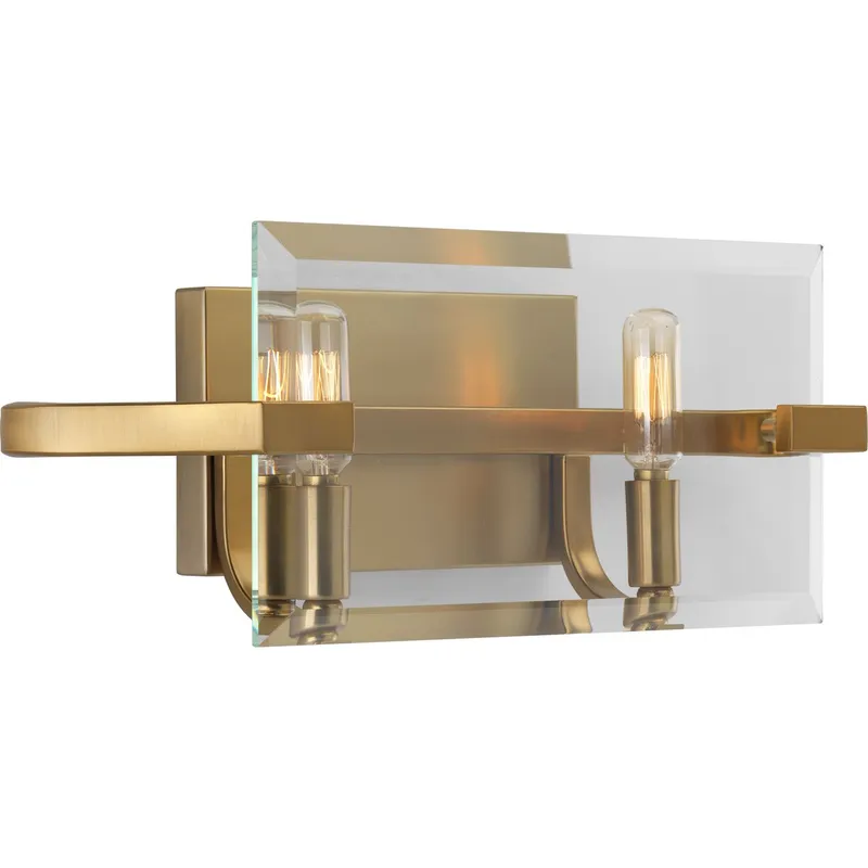 Cahill Collection Two-Light Clear Glass Bath Vanity Light — Progress Lighting LED Wall Lights  