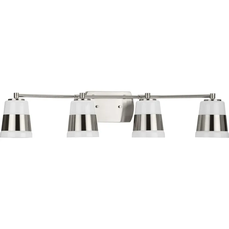 Haven Collection Four-Light Opal Glass Bath Light — Progress Lighting LED Wall Lights  