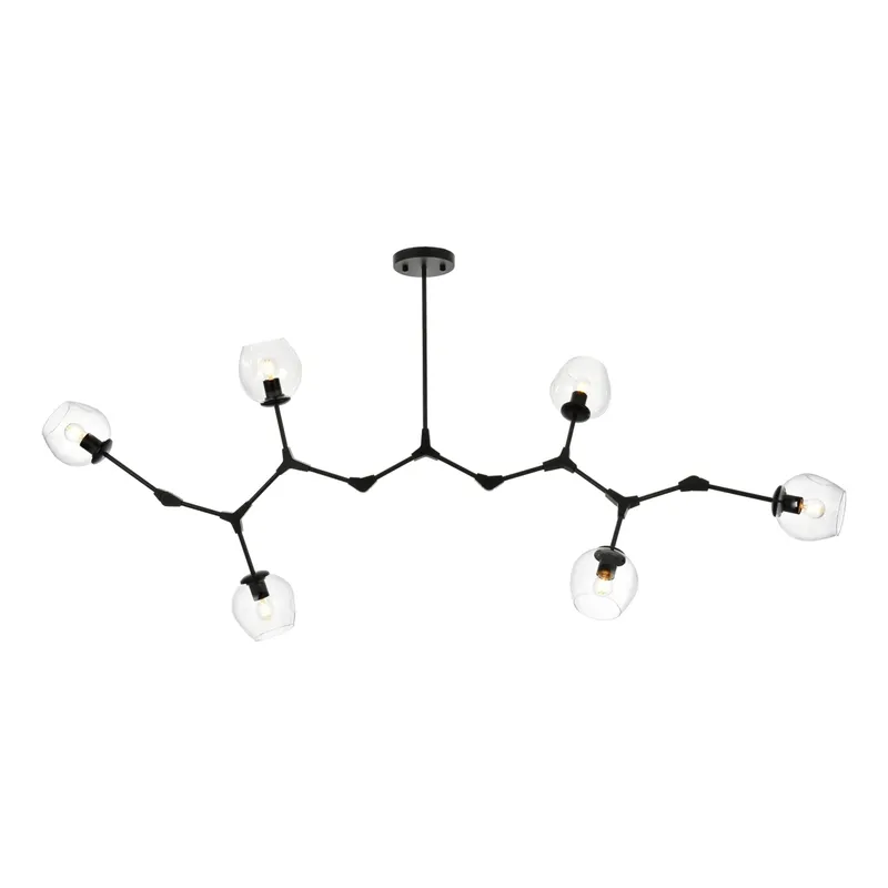 1712G70BK — Elegant Lighting LED Pendant Lights 240.0W 