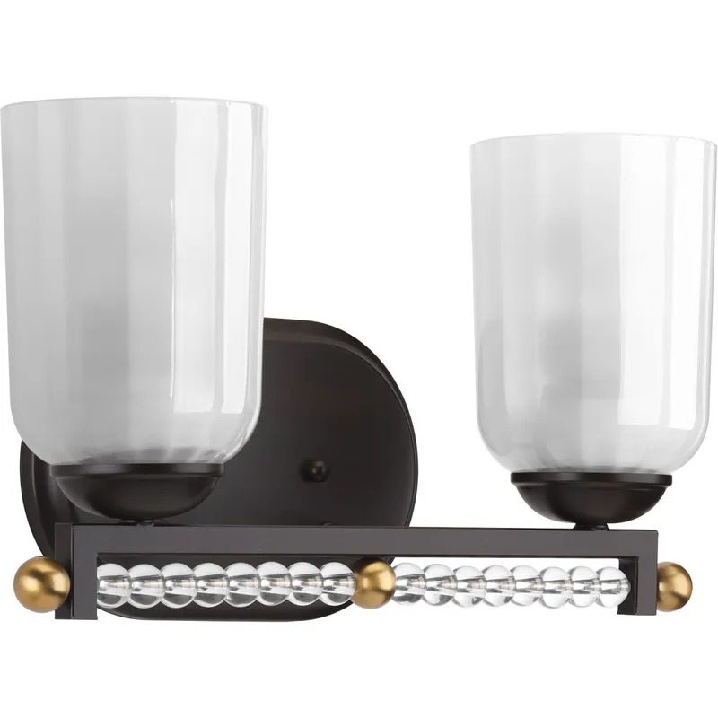 Carlyn Collection Two-Light Bath & Vanity — Progress Lighting LED Wall Lights  