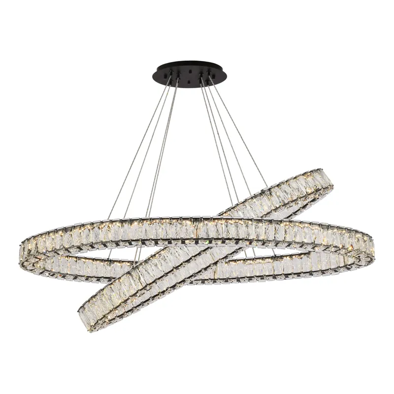 3503D48BK — Elegant Lighting LED Pendant Lights  
