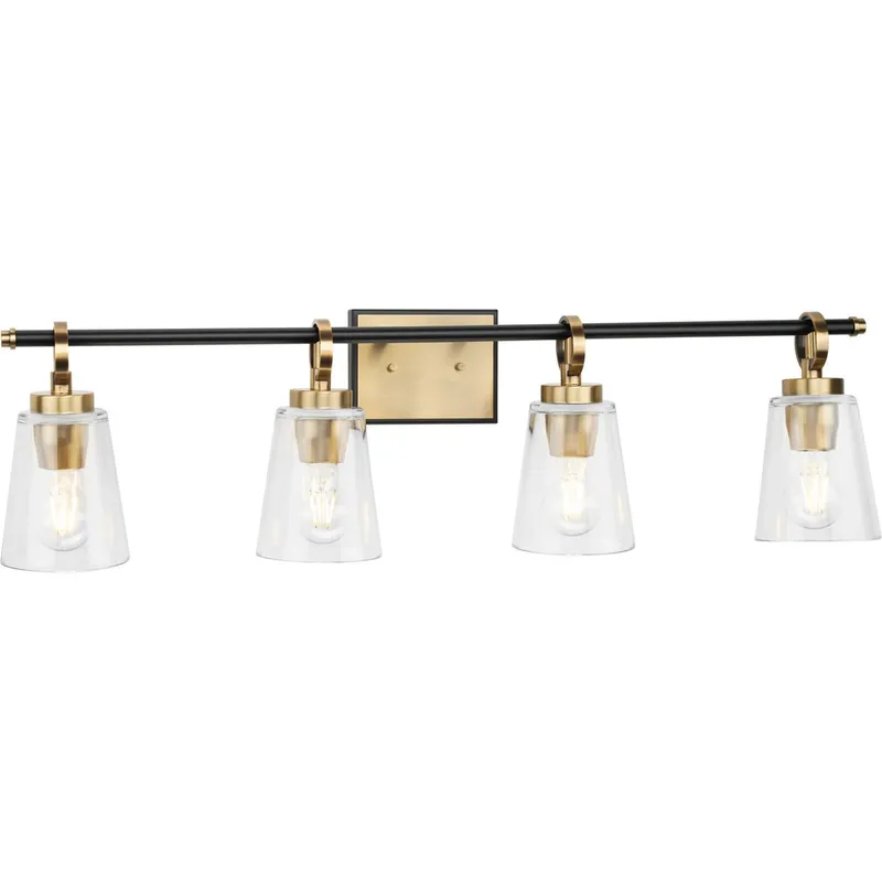 Cassell Collection Four-Light Bath & Vanity Light — Progress Lighting LED Wall Lights  
