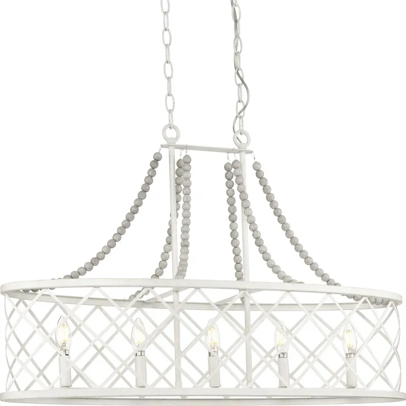 Bissett 5-Light Island Chandelier — Progress Lighting LED Landscape Lights  