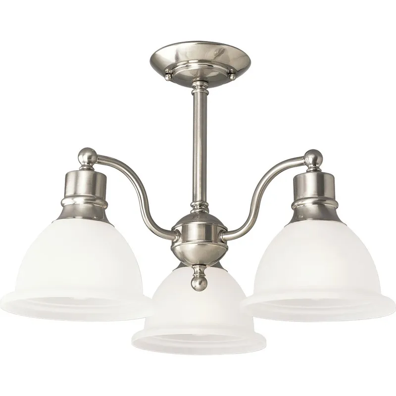 Madison Collection Three-Light 20-3/4" Close-to-Ceiling — Progress Lighting LED Post Top Lights  
