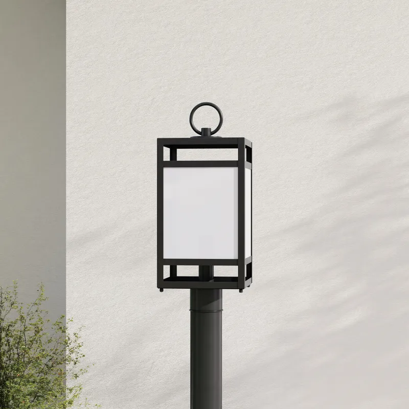Parrish Collection One-Light Clear Etched Glass Outdoor Post Light — Progress Lighting LED Lighting Controls  