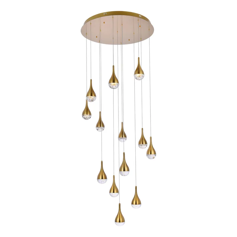 3813D30SG — Elegant Lighting LED Pendant Lights 65.0W 3000K