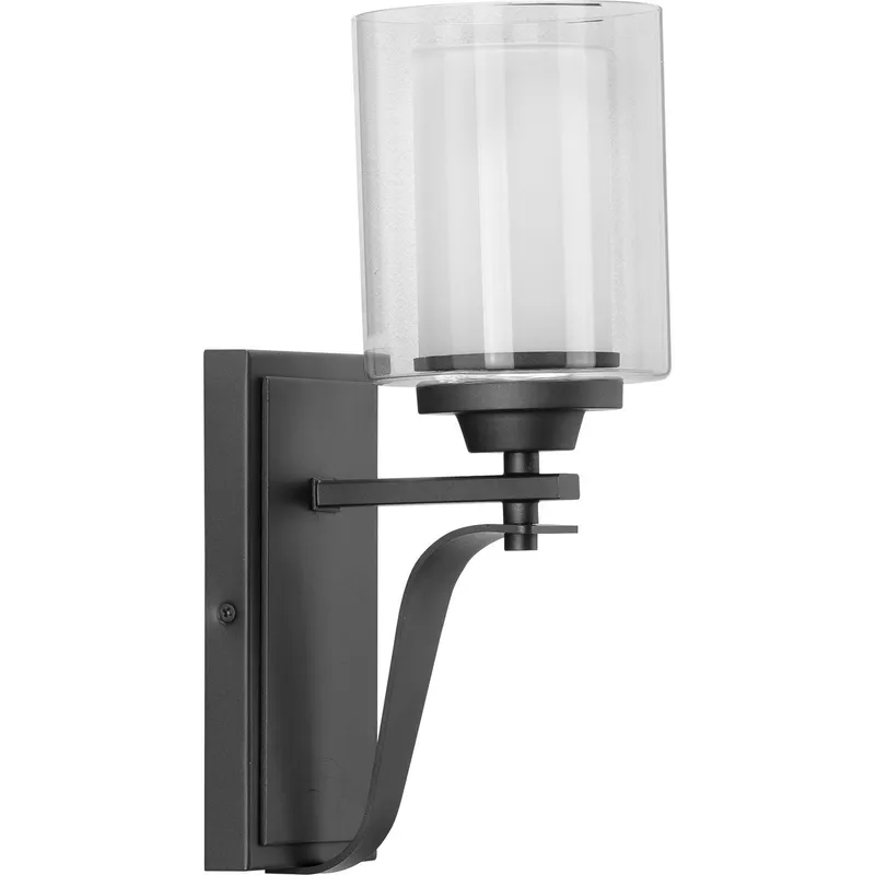 Kene Collection One-Light Clear Glass Bath Vanity Light — Progress Lighting LED Wall Lights  