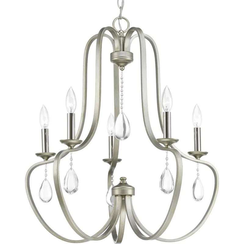 Anjoux Collection Five-Light Chandelier — Progress Lighting LED Landscape Lights  