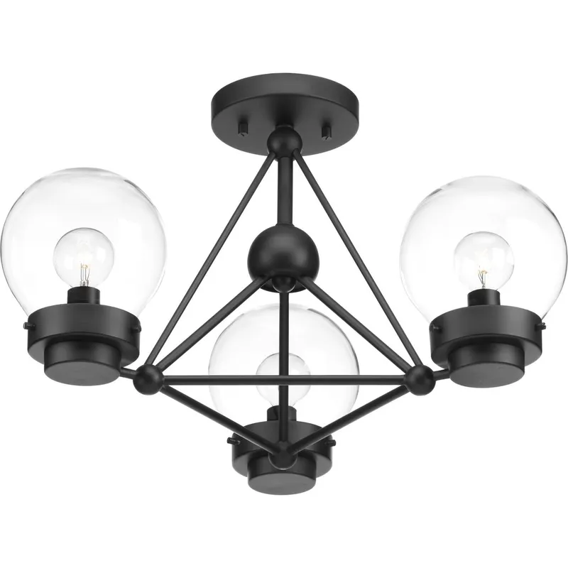 Spatial Collection Semi-Flush/Convertible — Progress Lighting LED Post Top Lights  