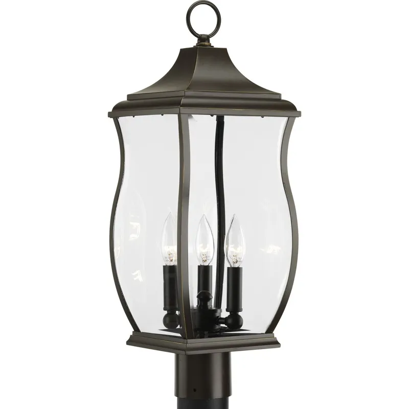 Township Collection Three-Light Post Lantern — Progress Lighting LED Lighting Controls  