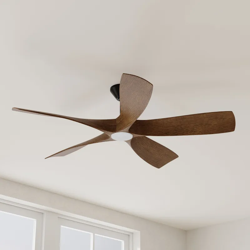 Vernal Collection 60" Five-Blade LED Wifi Indoor/Outdoor Smart DC Ceiling Fan — Progress Lighting LED Lighting Controls  
