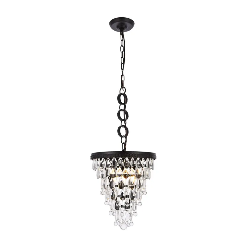 1219D13BK/RC — Elegant Lighting LED Pendant Lights 120.0W 