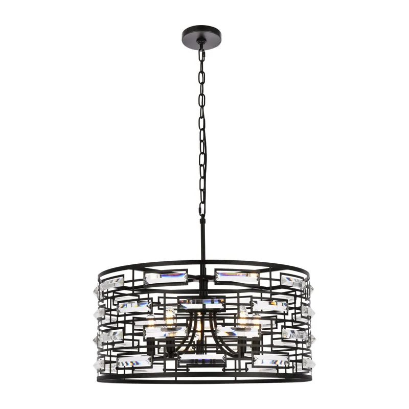 1108D24BK — Elegant Lighting LED Pendant Lights 200.0W 