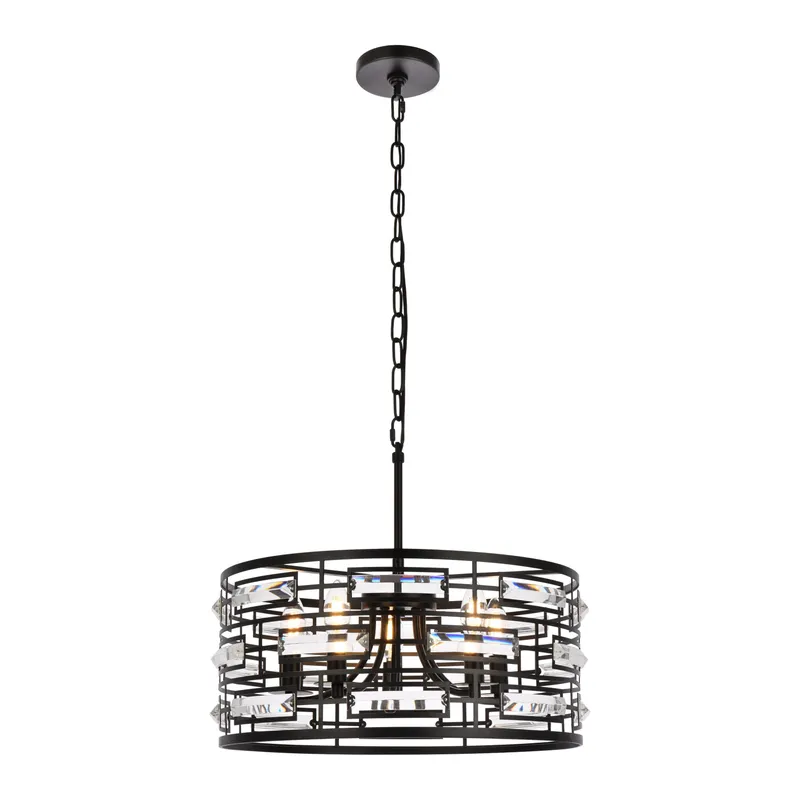 1108D19BK — Elegant Lighting LED Pendant Lights 200.0W 