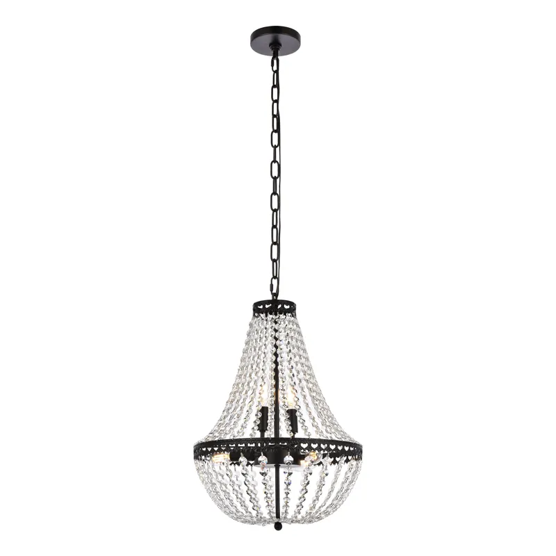 1113D14BK — Elegant Lighting LED Pendant Lights 200.0W 