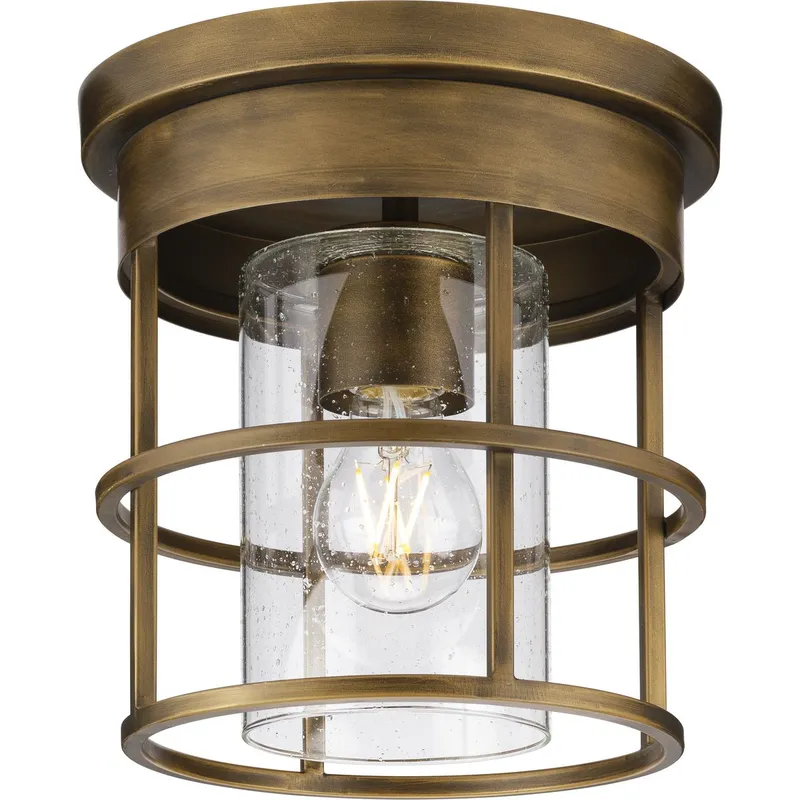 Burgess Collection One-Light Flush Mount — Progress Lighting LED Post Top Lights  