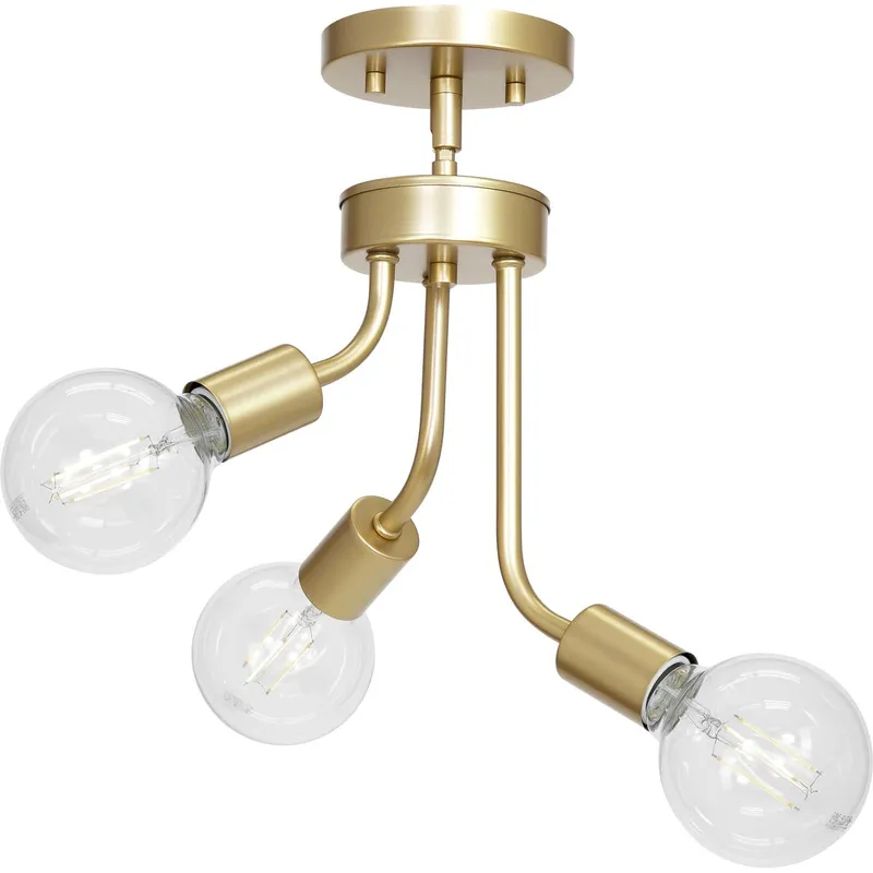 Zag Collection Three-Light Chandelier — Progress Lighting LED Landscape Lights  